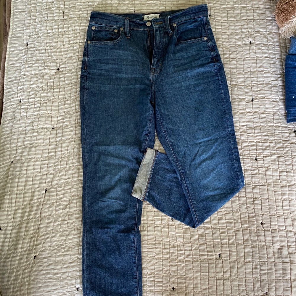 Madewell high rise slim Boyjean 28
